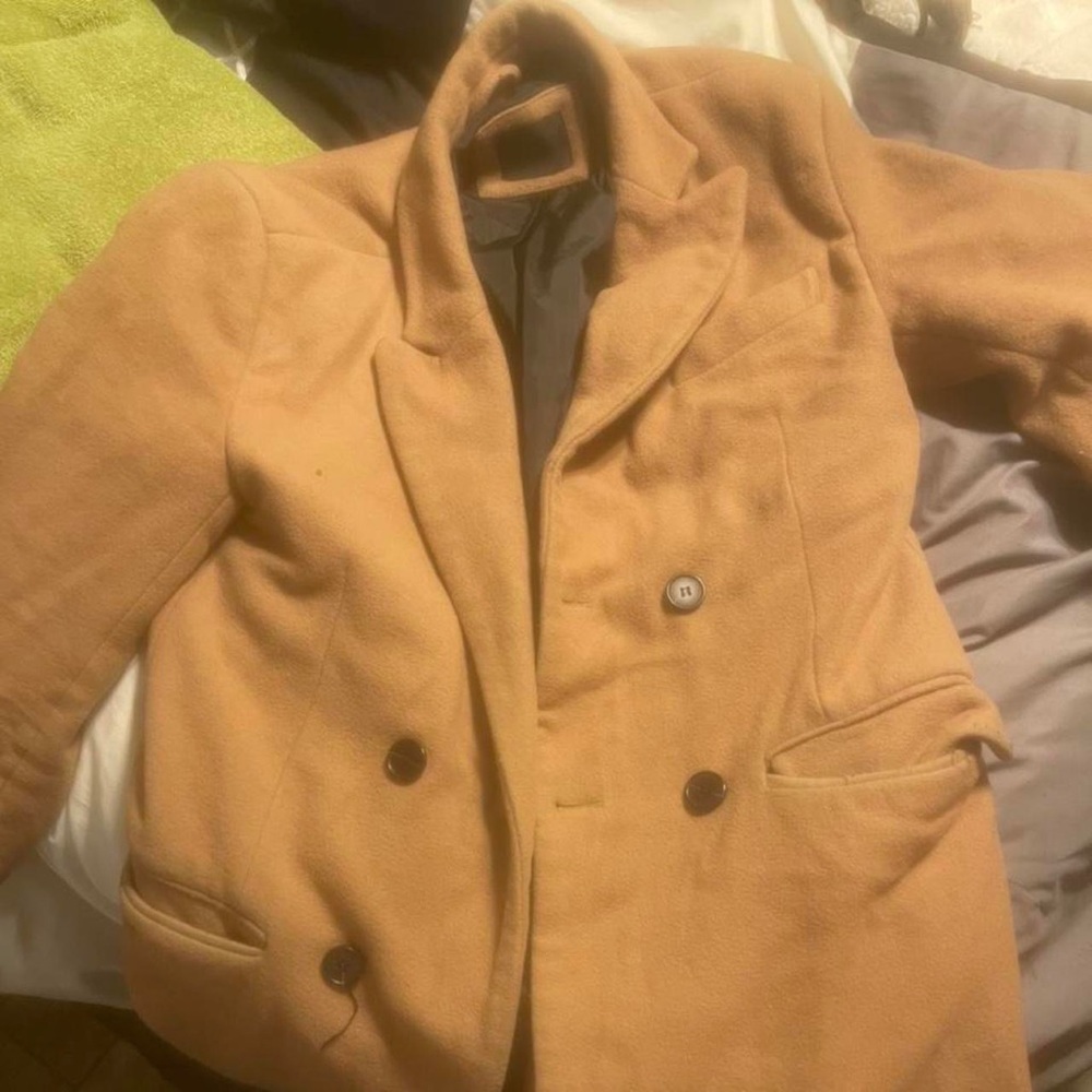 Brown Wool Peacoat